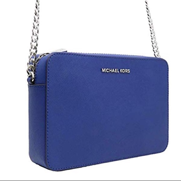 Michael Kors Handbags - Michael Kors Jet Set Item Crossbody Bag Blue